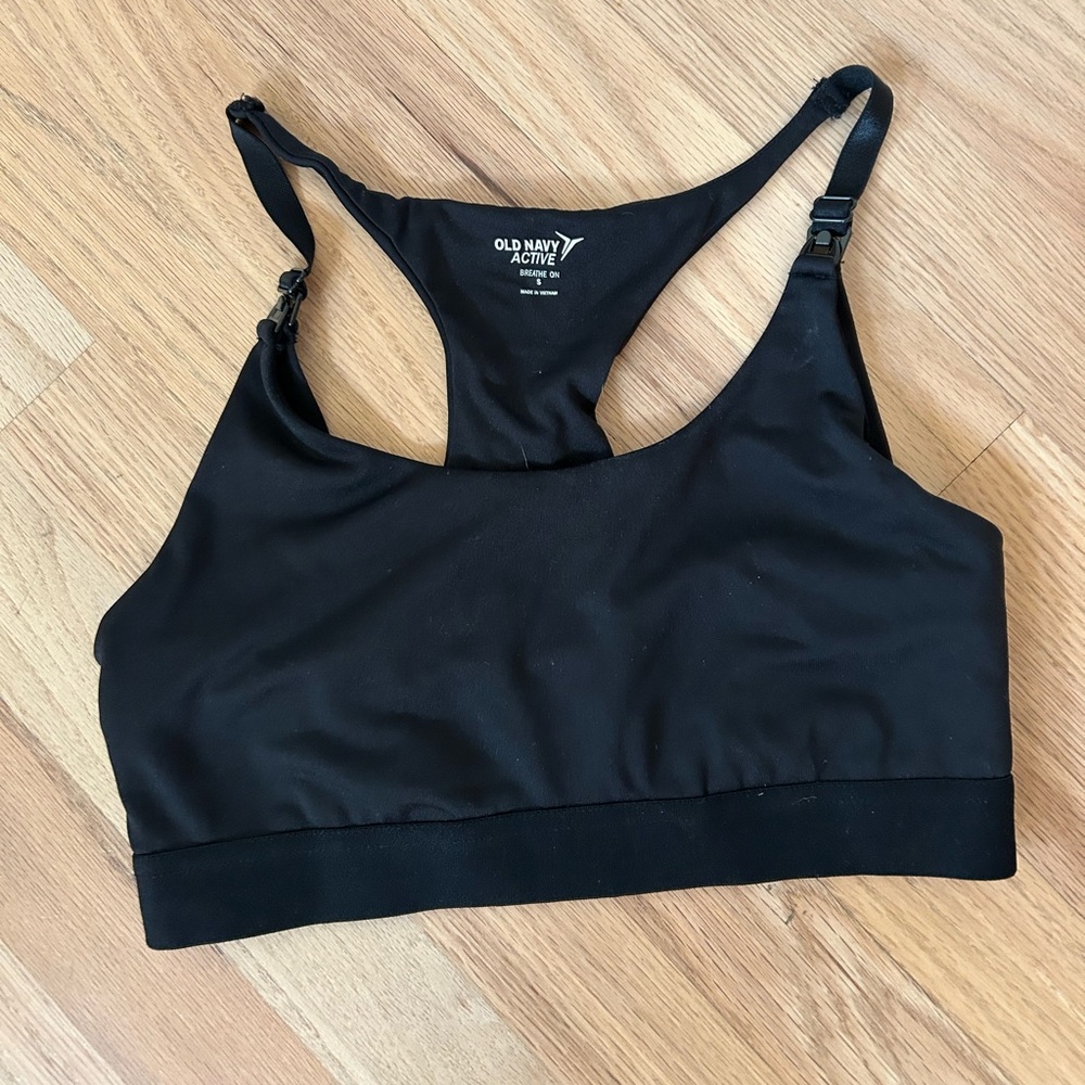 Bundle of 5 nursing bras- clip down and pull aside - Black, Gray - size small - Picture 2 of 11